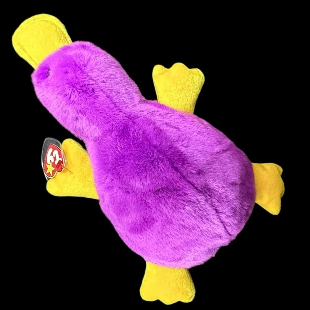 Beanie Buddy Buddies Patti Platypus Purple‎ Plush 1998 w/ Tags